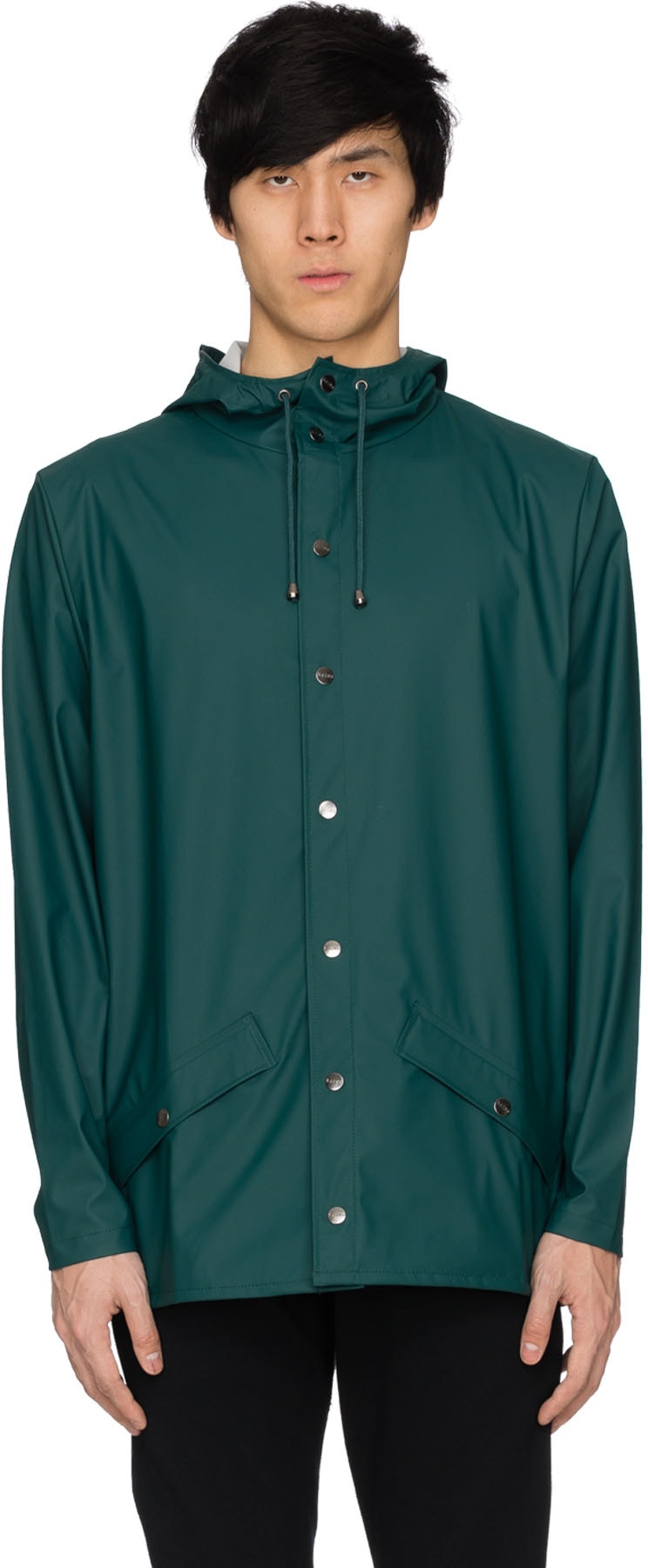 Rains: Green Lightweight Rain Jacket - 1