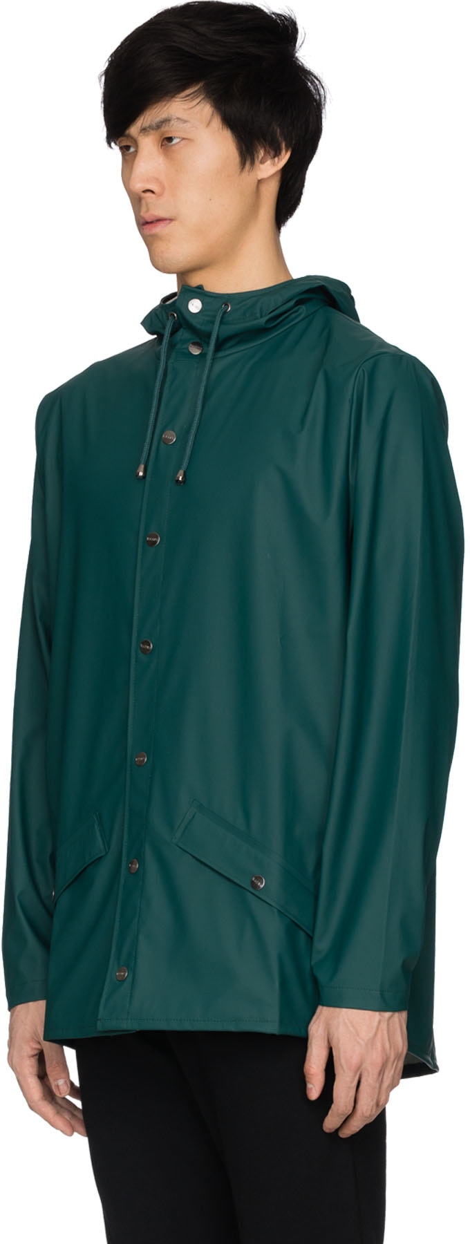 Rains: Green Lightweight Rain Jacket - 2