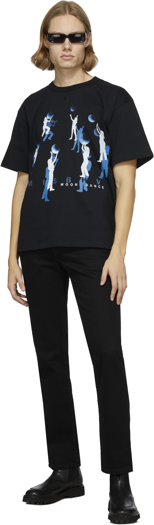 MISBHV: Noir T-Shirt Moon Dance Noir - 4