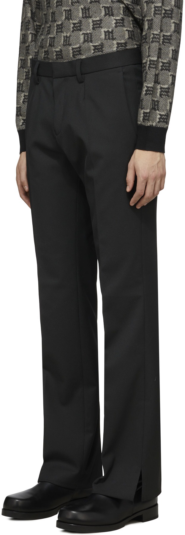 MISBHV: Black Slim Tailored Pant - 2