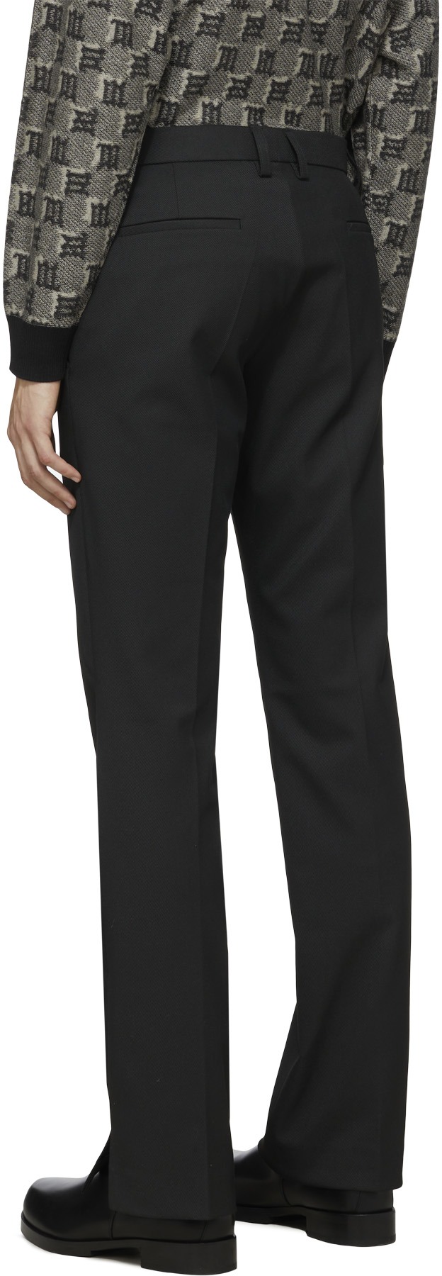 MISBHV: Black Slim Tailored Pant - 3