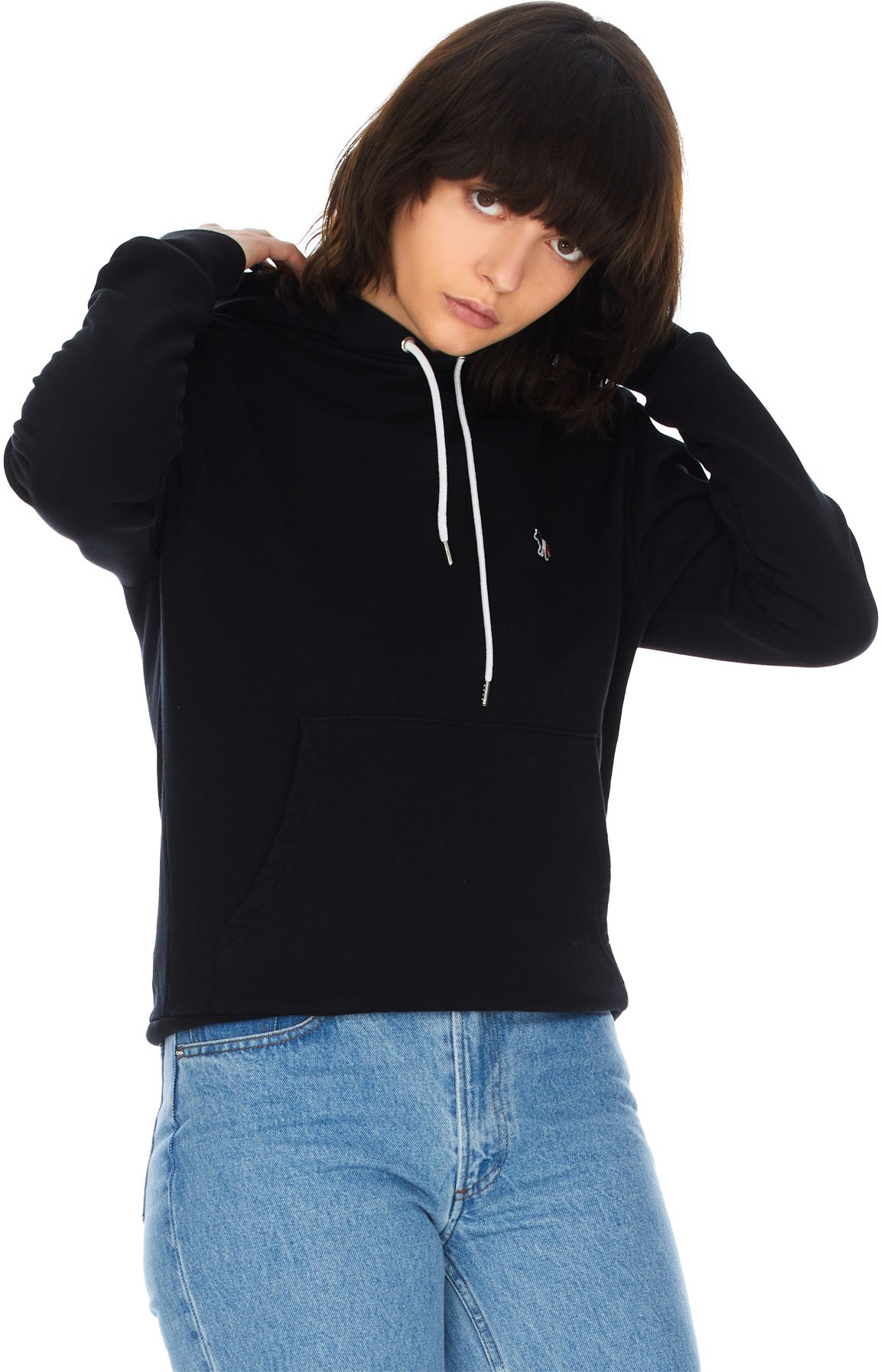 Maison Kitsuné: Black Tricolor Fox Patch Classic Hoodie - 3