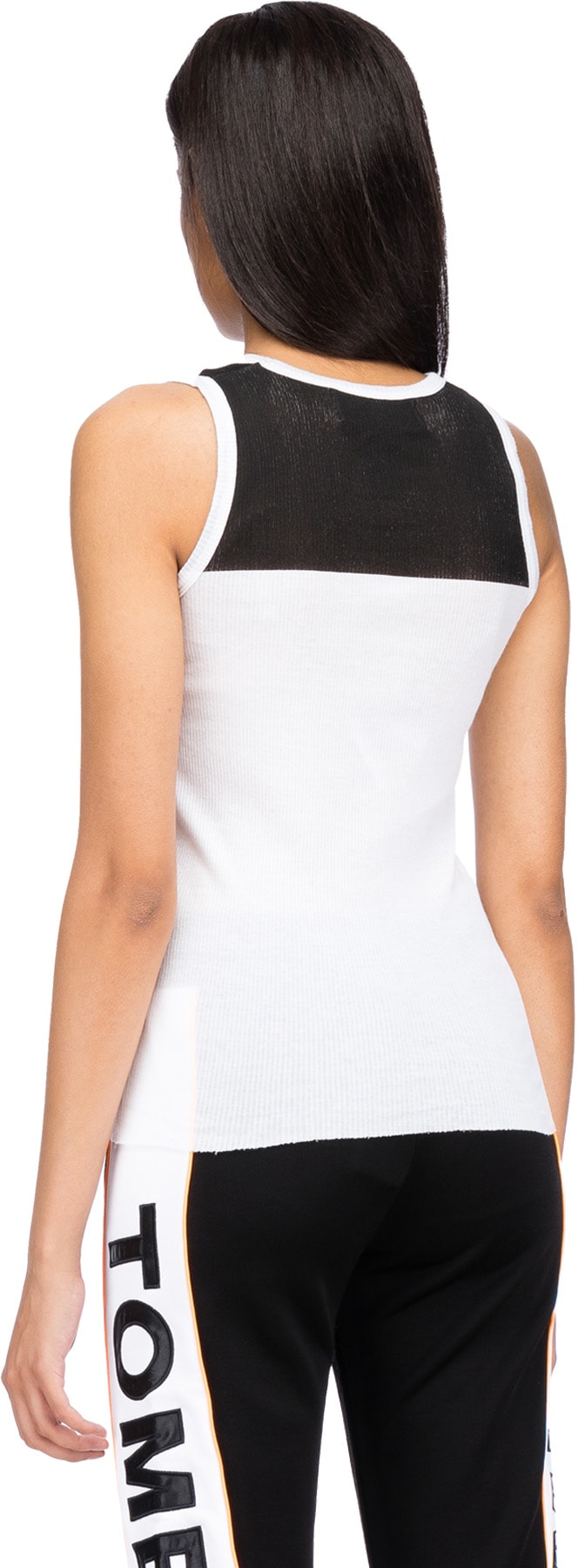 Filles a Papa: White Terry Tank Top - 3