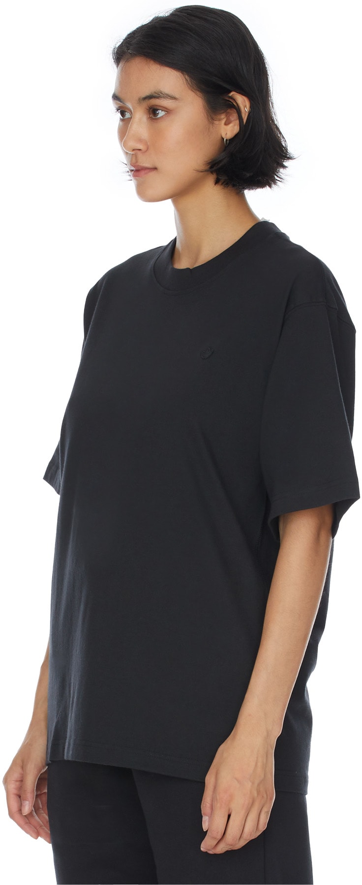 adidas Originals: Black Adicolor Trefoil T-Shirt - 2