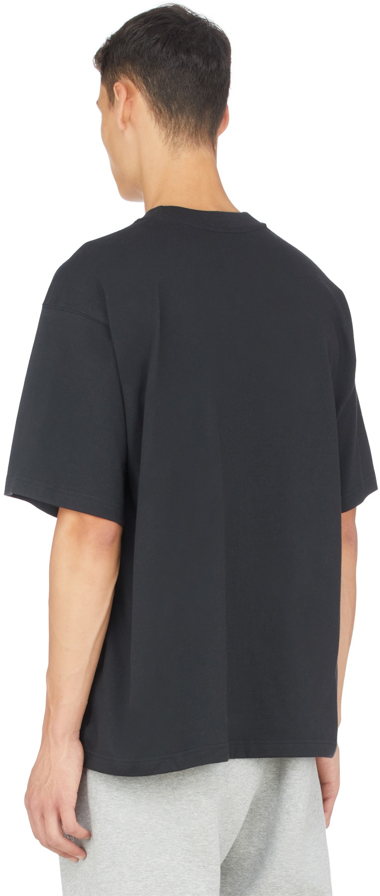 adidas Originals: Black Adicolor Trefoil T-Shirt - 3