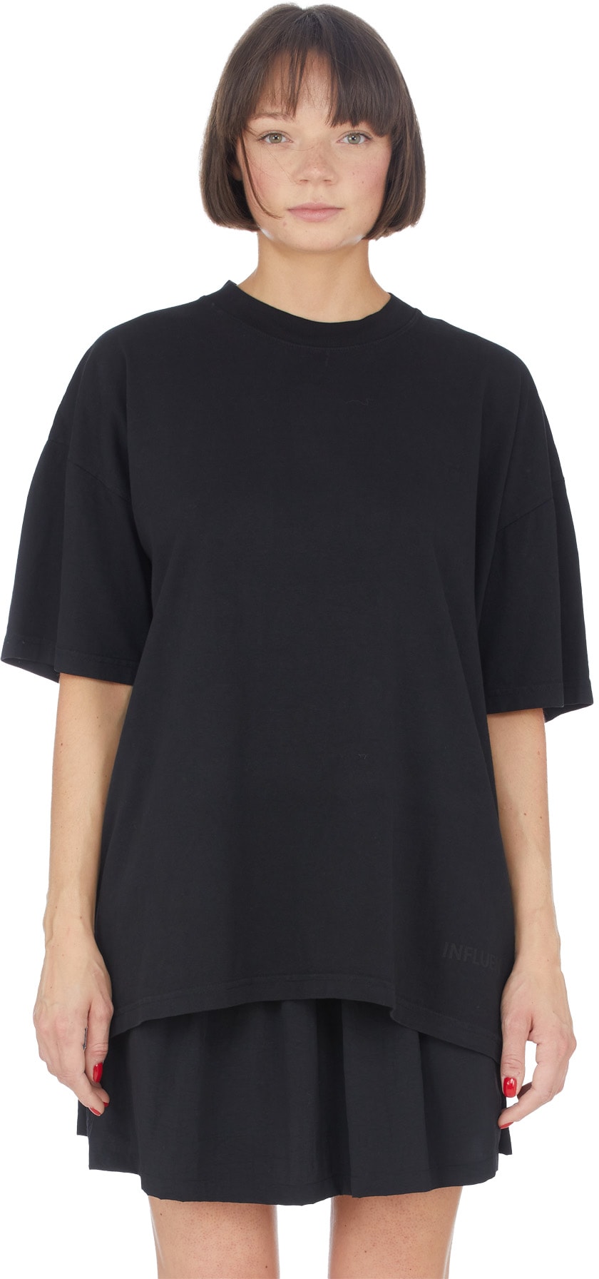 influenceu: Black WTF T-Shirt - 1