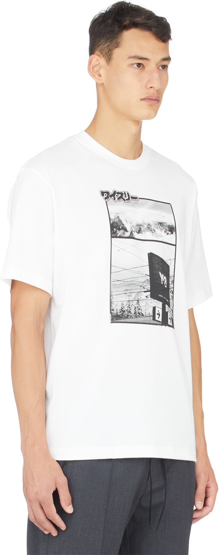 Y-3: Blanc T-Shirt CH2 Zine Page-1 Blanc - 2