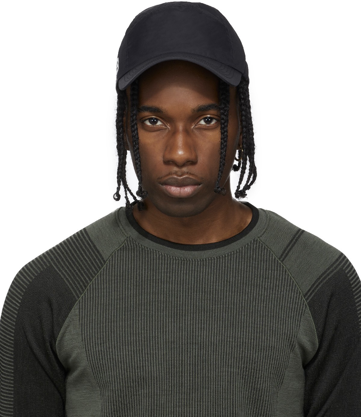 Y-3: Black CH1 Cordura Cap - 1