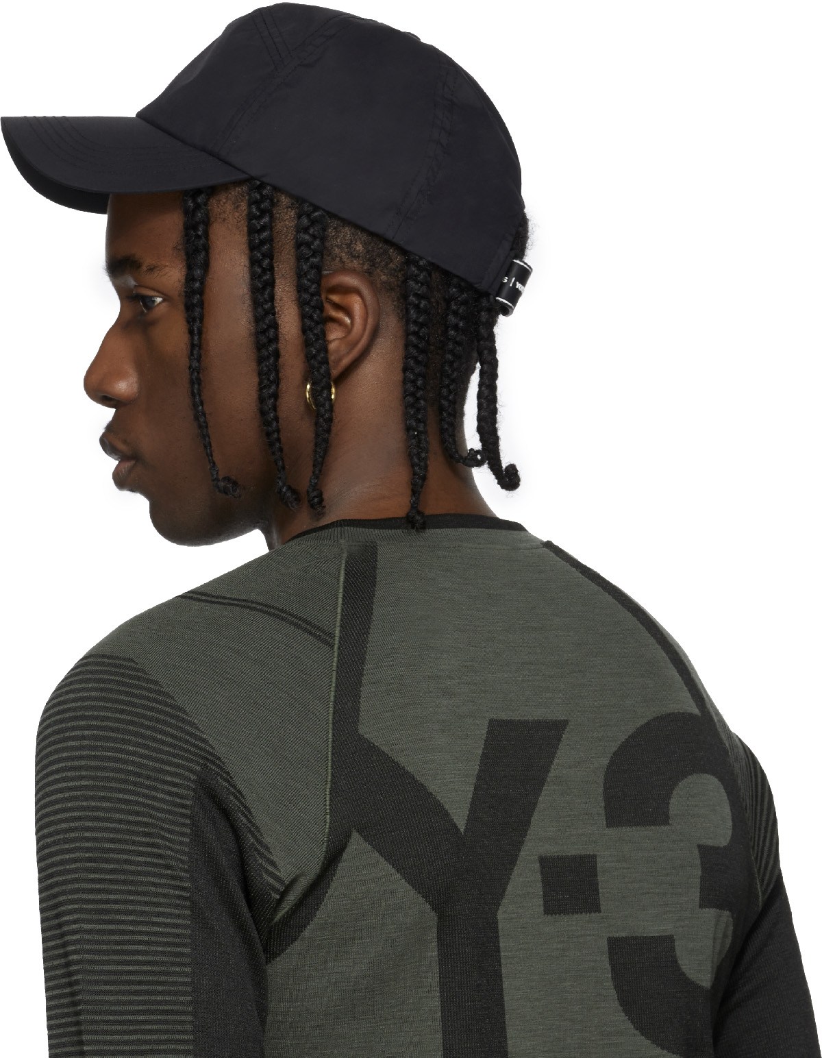 Y-3: Black CH1 Cordura Cap - 4