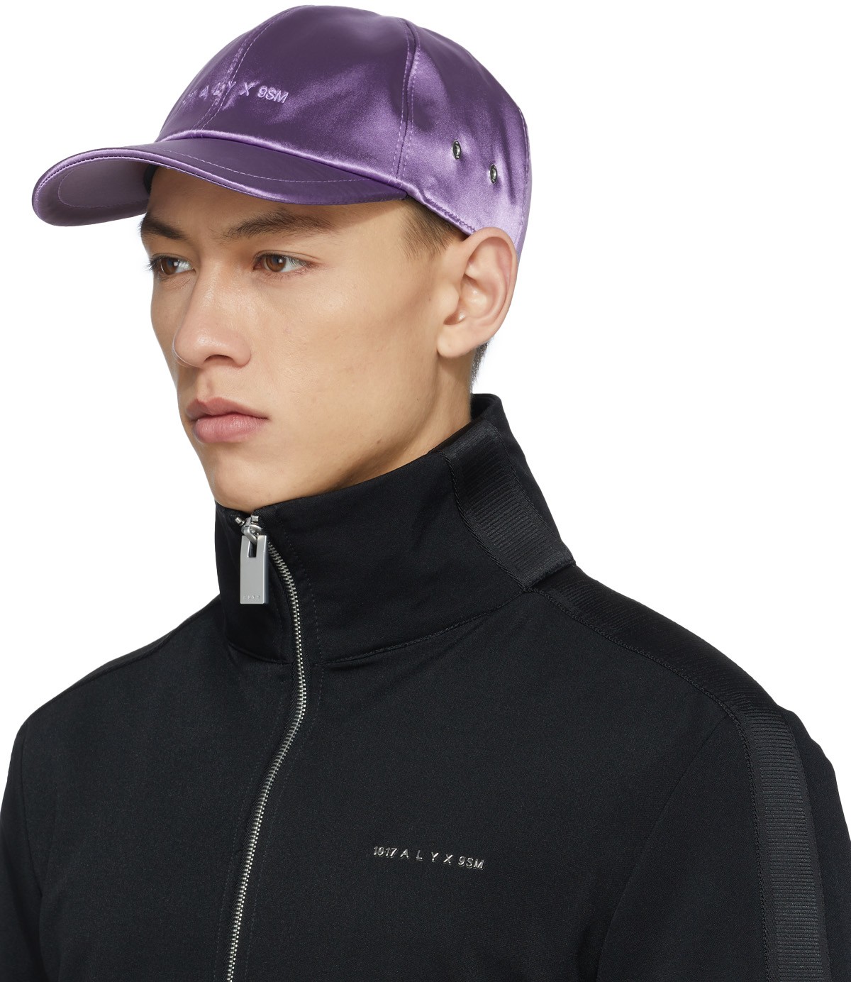 1017 ALYX 9SM: Mauve Casquette Logo en Satin Mauve - 2