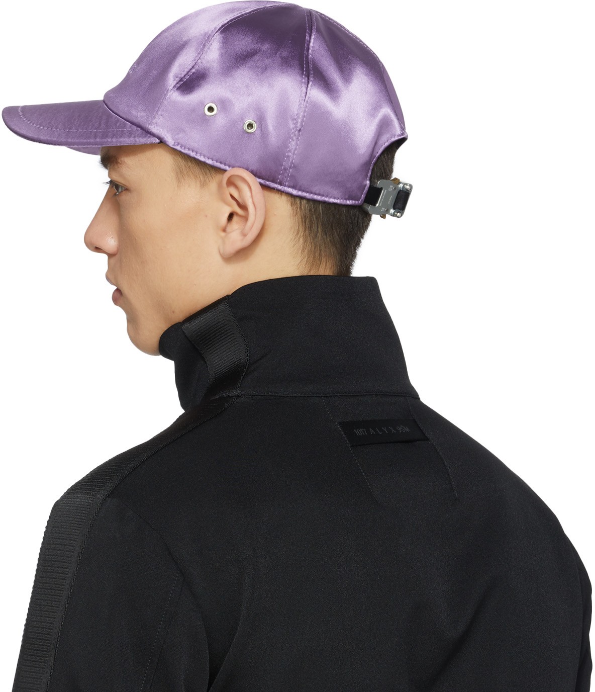 1017 ALYX 9SM: Mauve Casquette Logo en Satin Mauve - 3