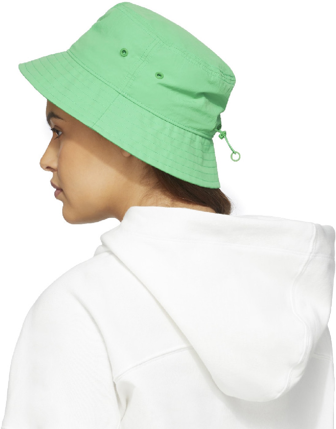 Y-3: Green Classic Bucket Hat - 3