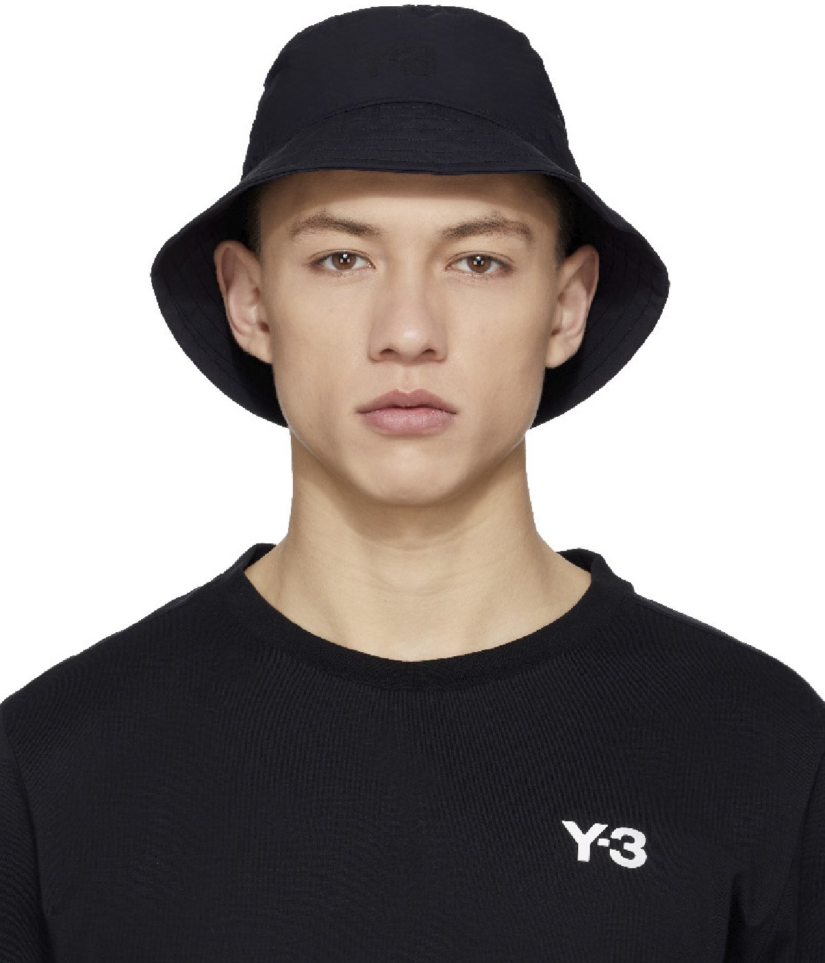 Y-3: Black Classic Bucket Hat - 1