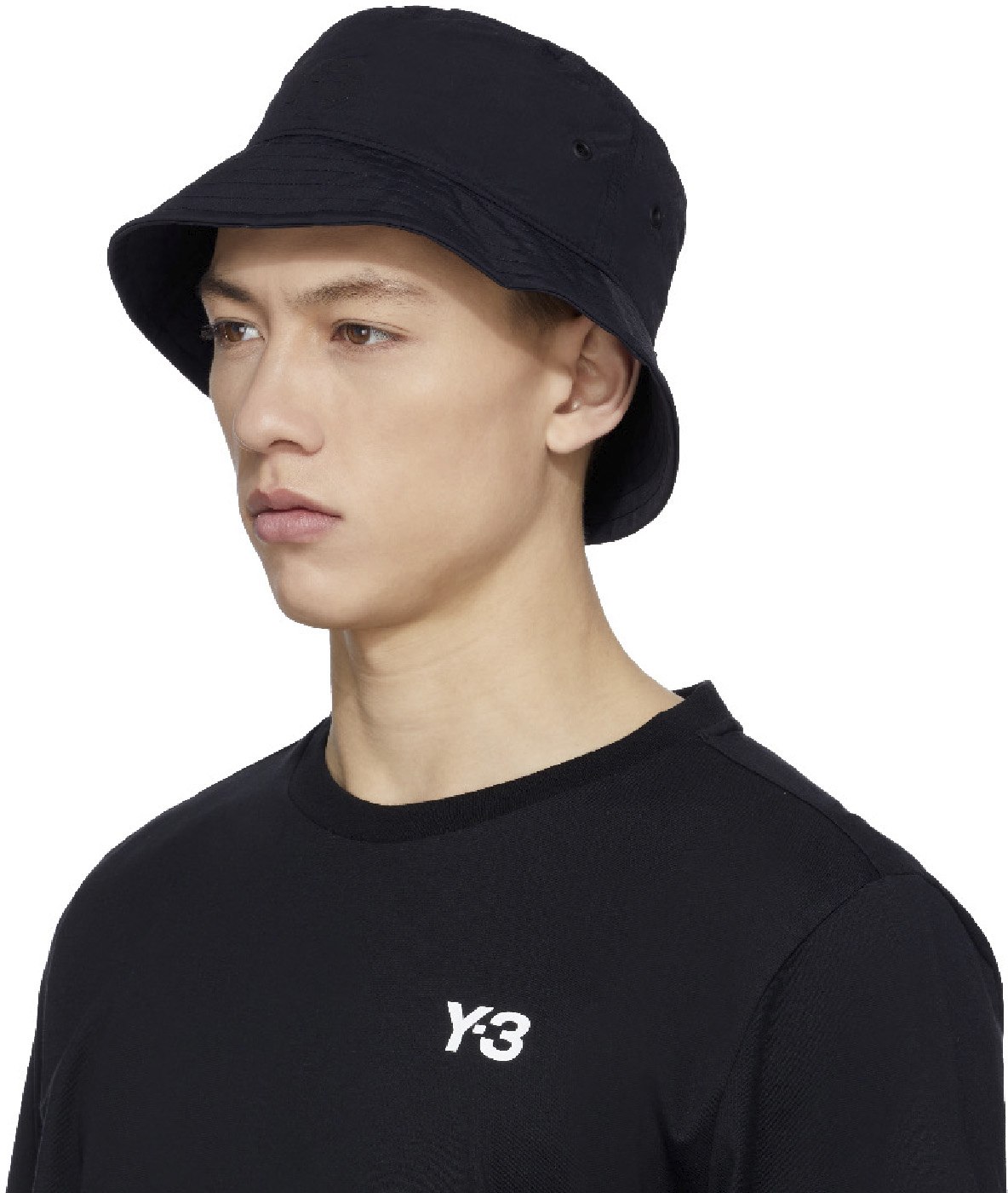 Y-3: Black Classic Bucket Hat - 2