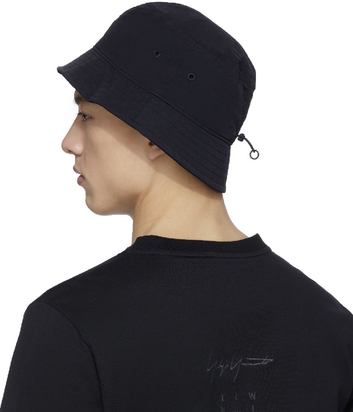 Y-3: Black Classic Bucket Hat - 3