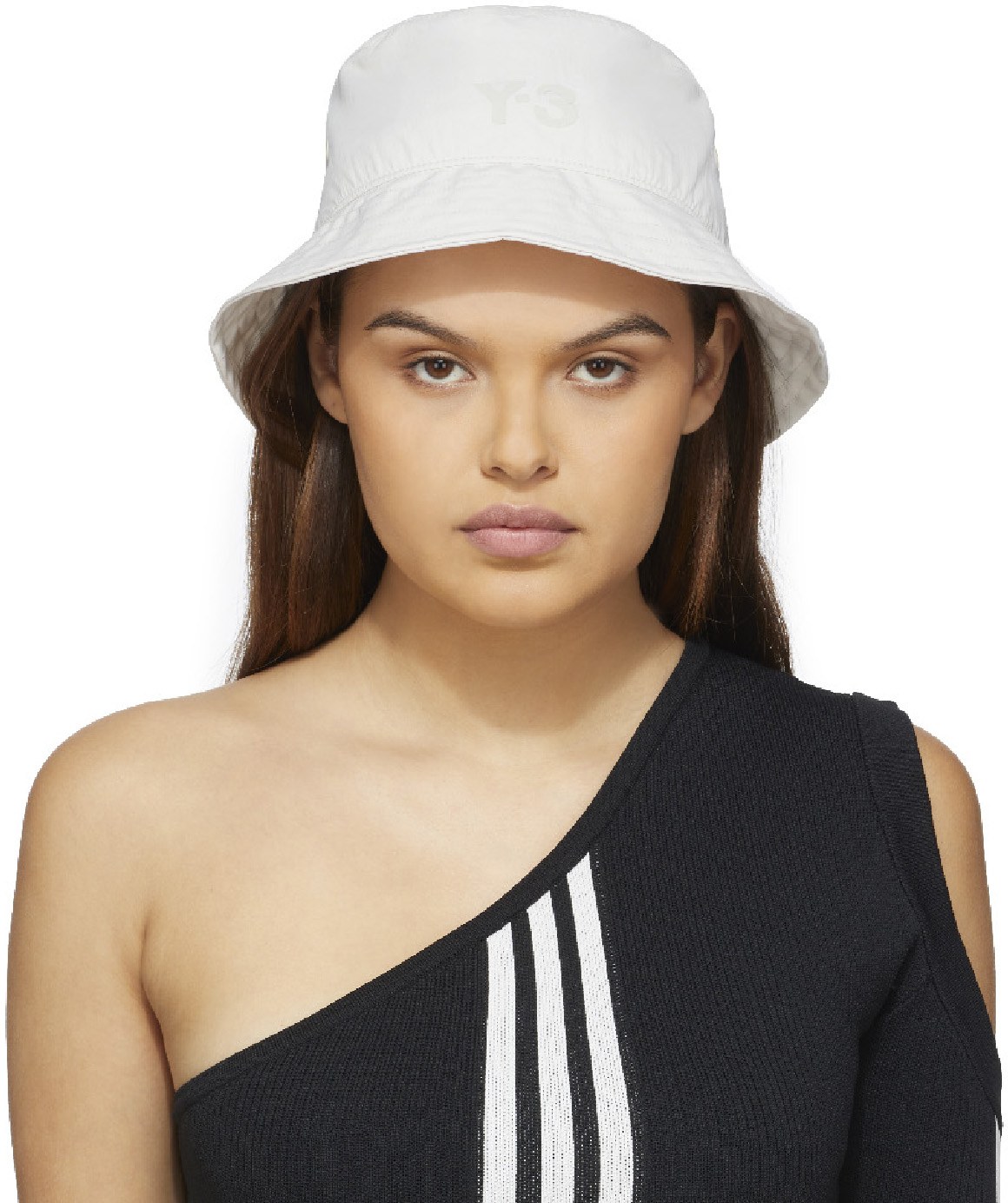 Y-3: Neutrals Classic Bucket Hat - 1