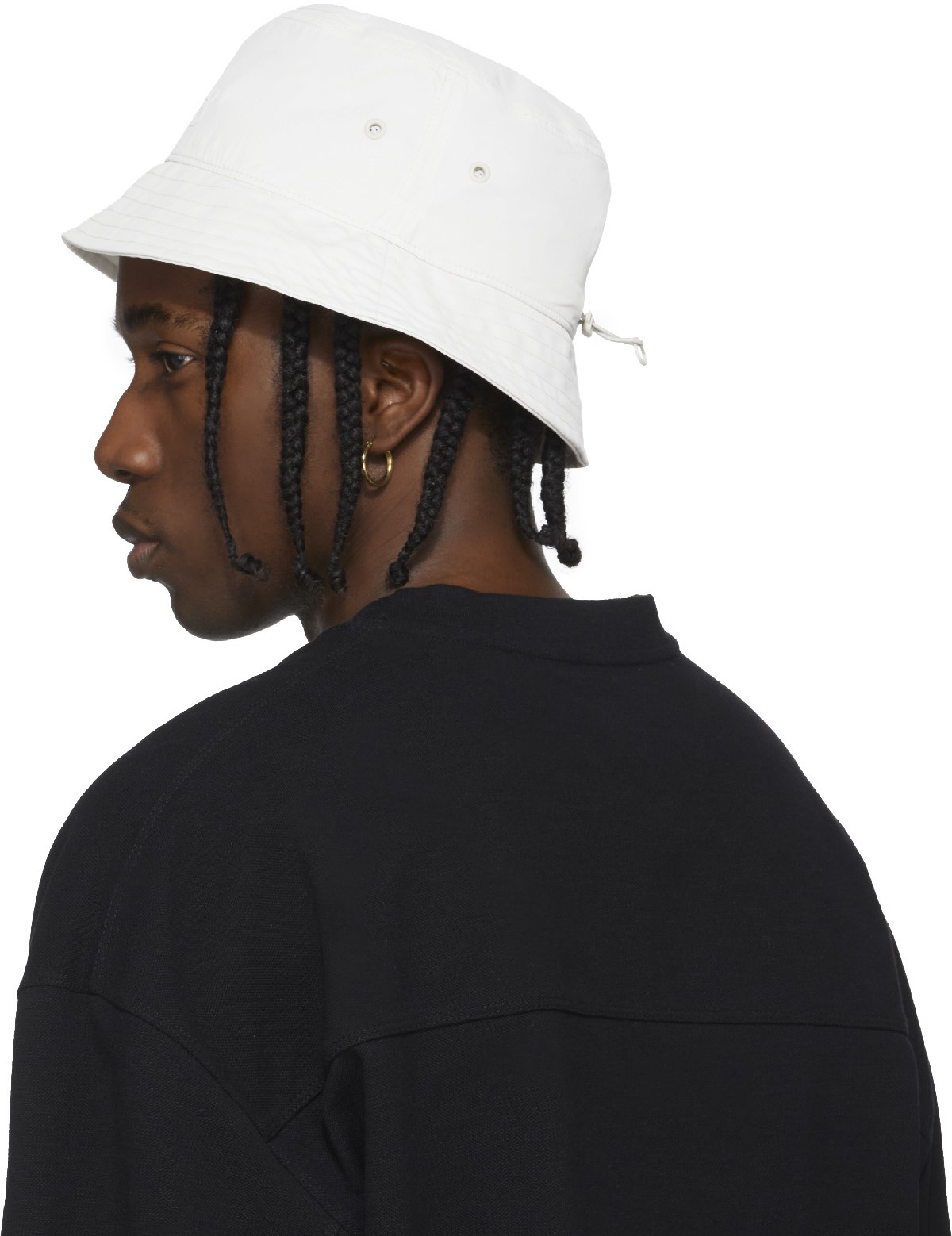 Y-3: Neutrals Classic Bucket Hat - 3