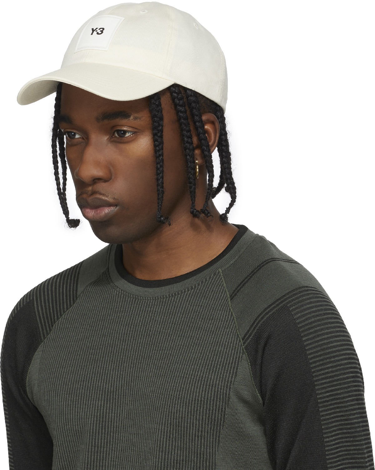 Y-3: White Square Label Cap - 2
