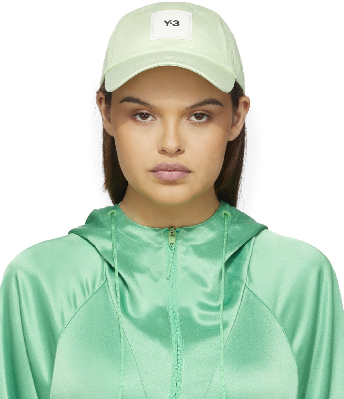 Y-3: Vert Casquette Square Label Vert - 1