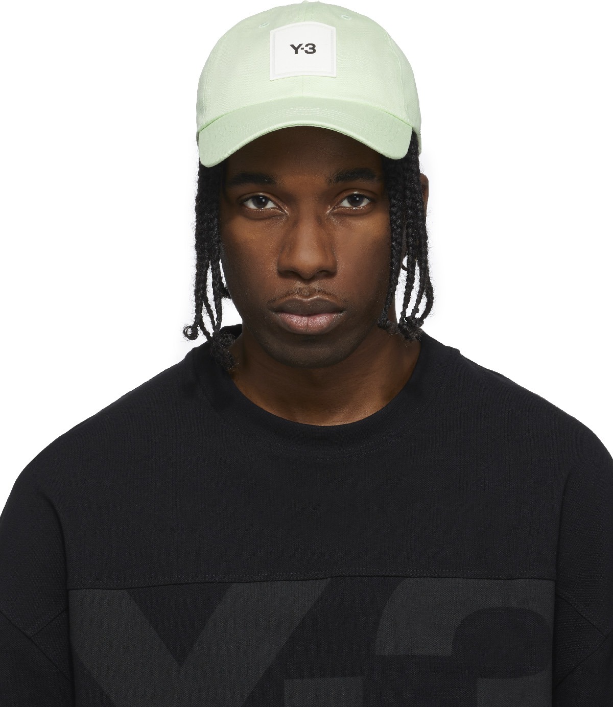 Y-3: Vert Casquette Square Label Vert - 1