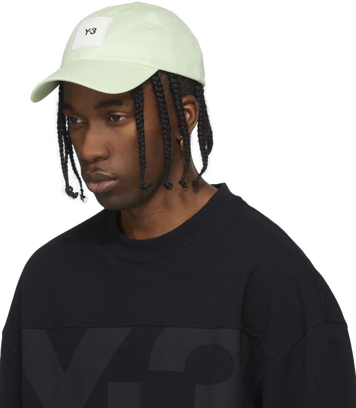 Y-3: Vert Casquette Square Label Vert - 2