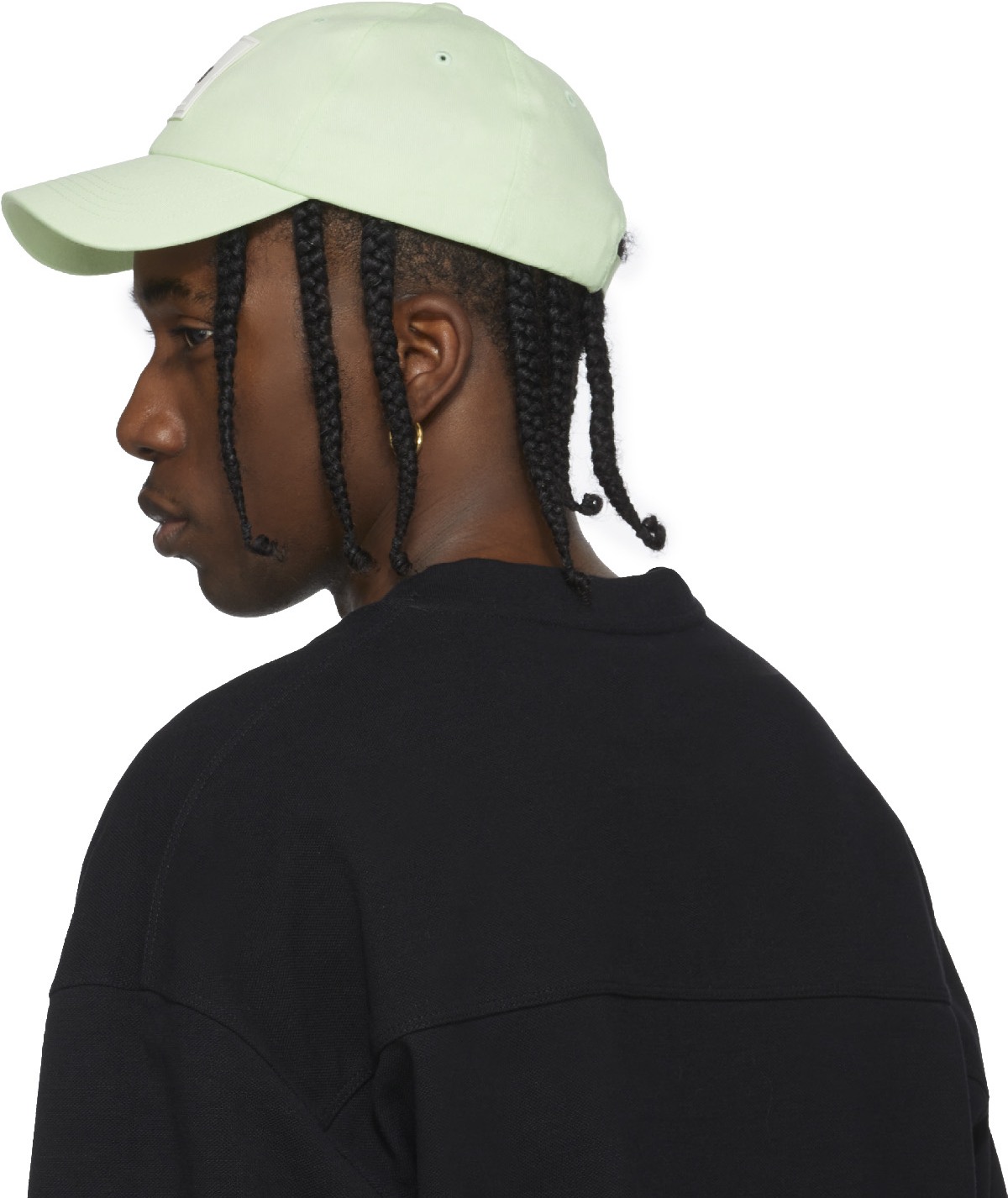 Y-3: Vert Casquette Square Label Vert - 3