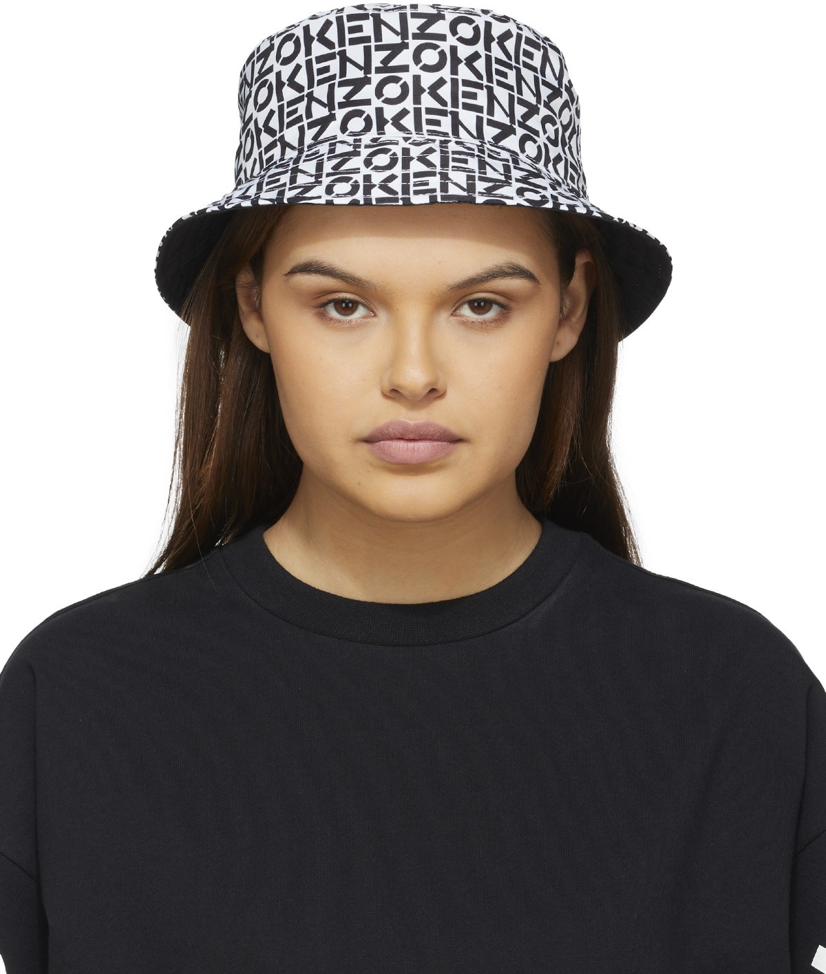 Kenzo: Multicolor Monogram Reversible Bucket Hat - 1