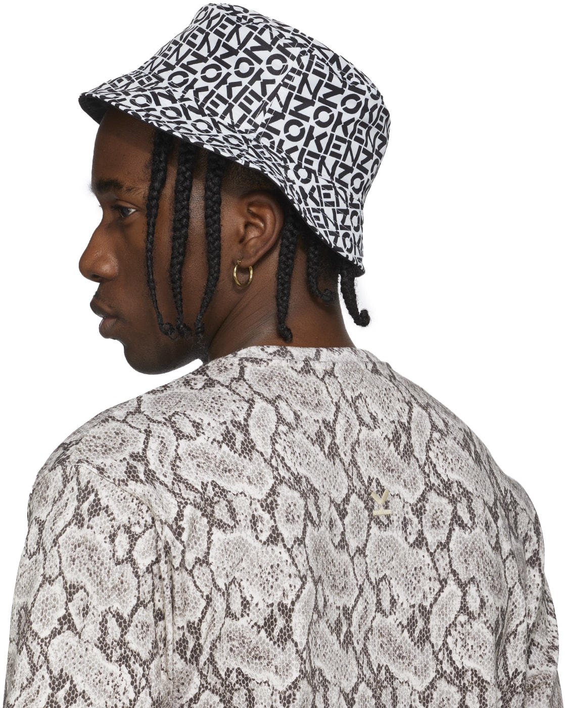 Kenzo: Multicolor Monogram Reversible Bucket Hat - 3
