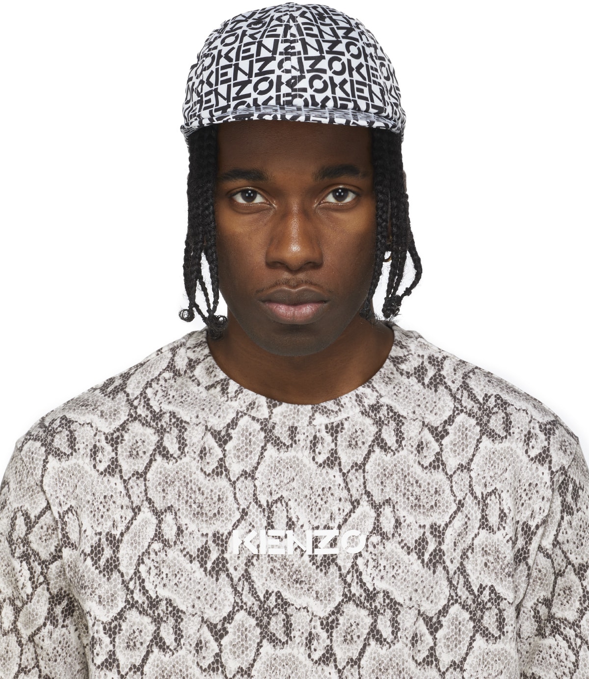 Kenzo: Multicolores Casquette de Baseball à Monogramme Multicolores - 1