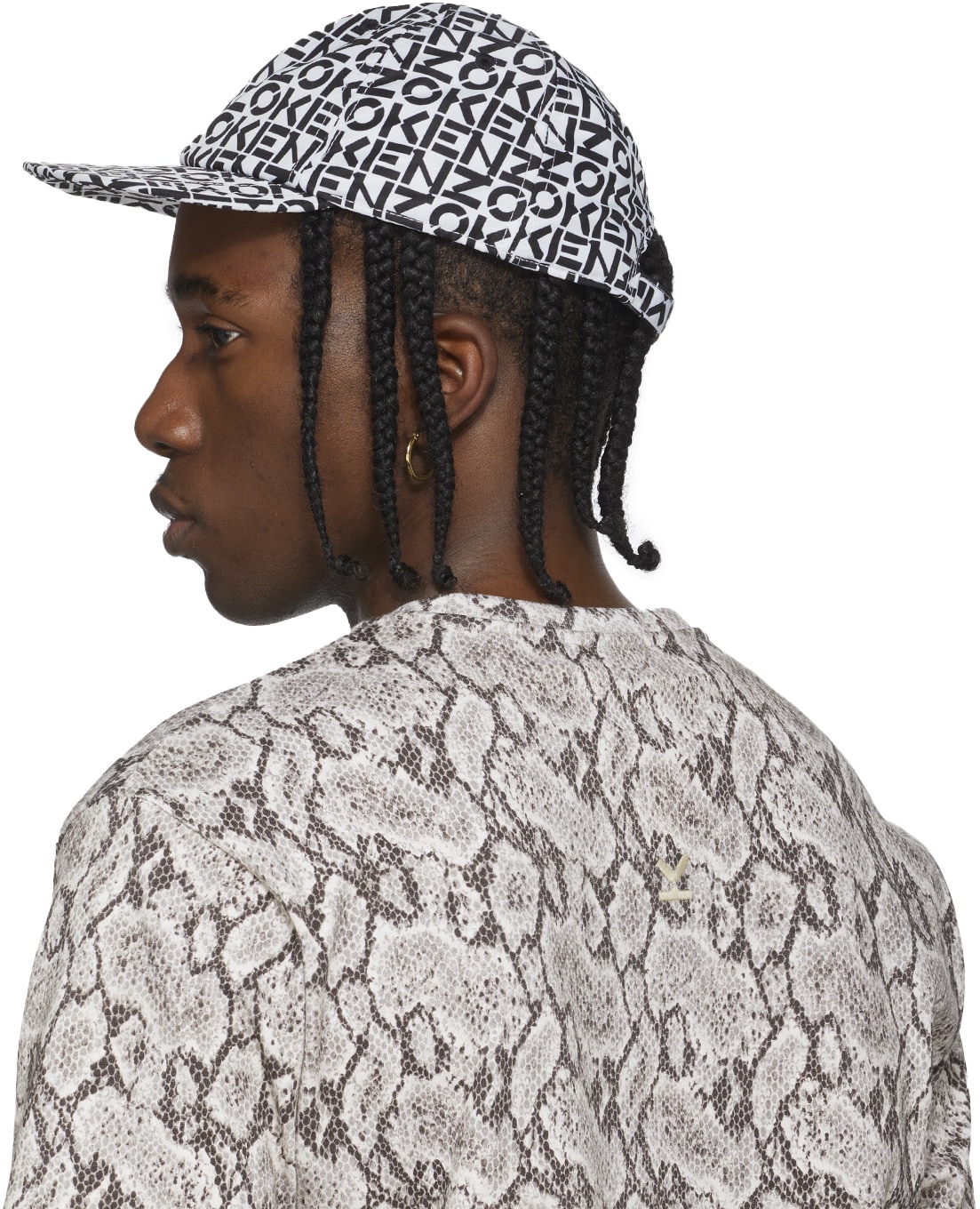 Kenzo: Multicolores Casquette de Baseball à Monogramme Multicolores - 3