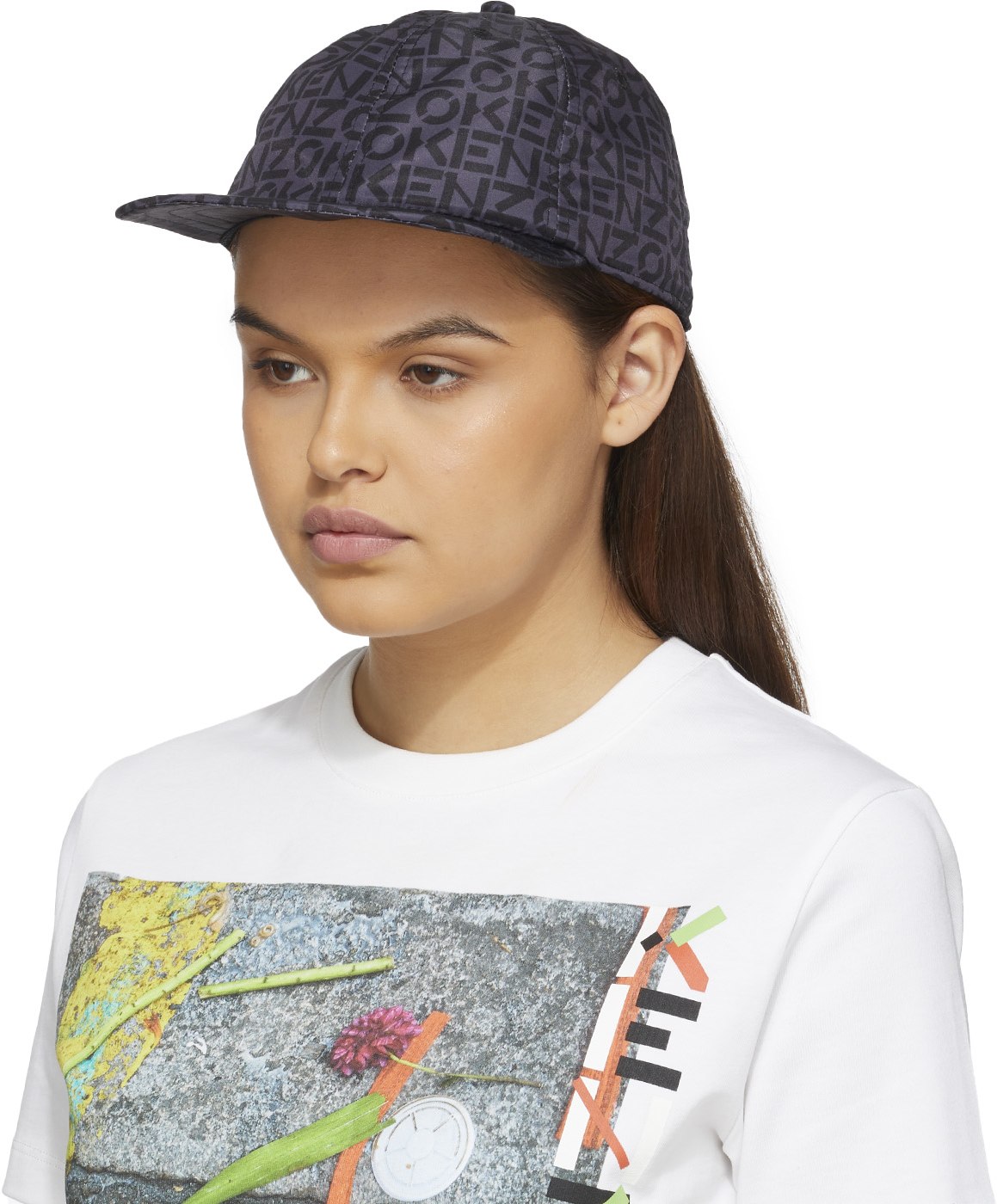 Kenzo: Multicolores Casquette de Baseball à Monogramme Multicolores - 2