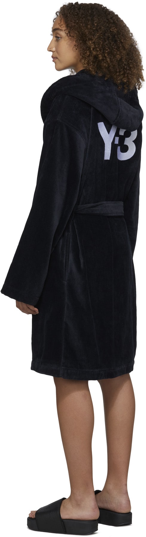 Y-3: Black Bath Robe - 3