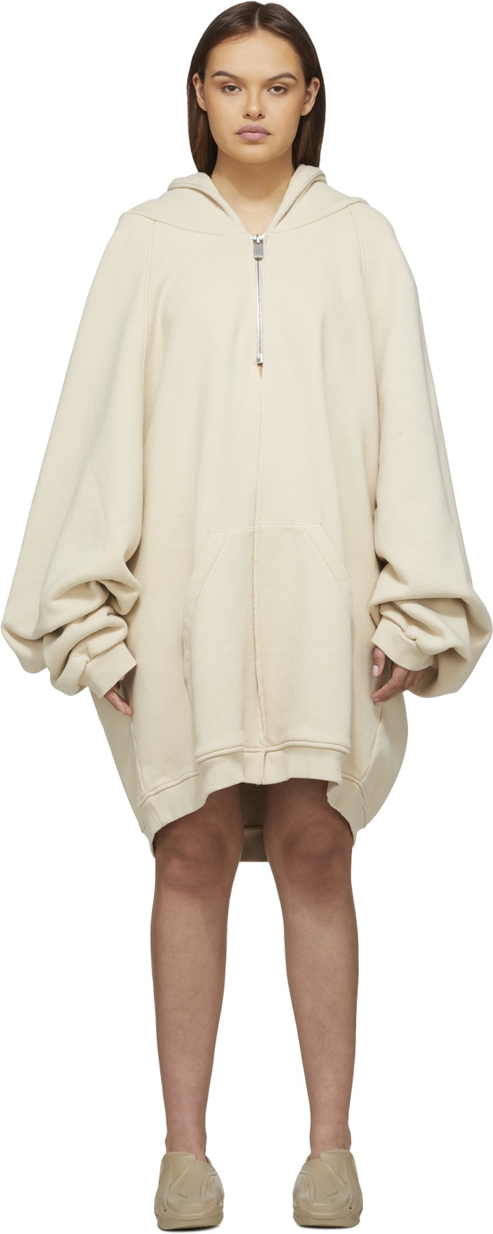 1017 ALYX 9SM: White Raw Cut Hoodie - 1