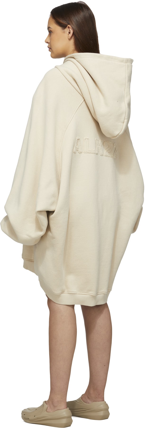 1017 ALYX 9SM: White Raw Cut Hoodie - 3