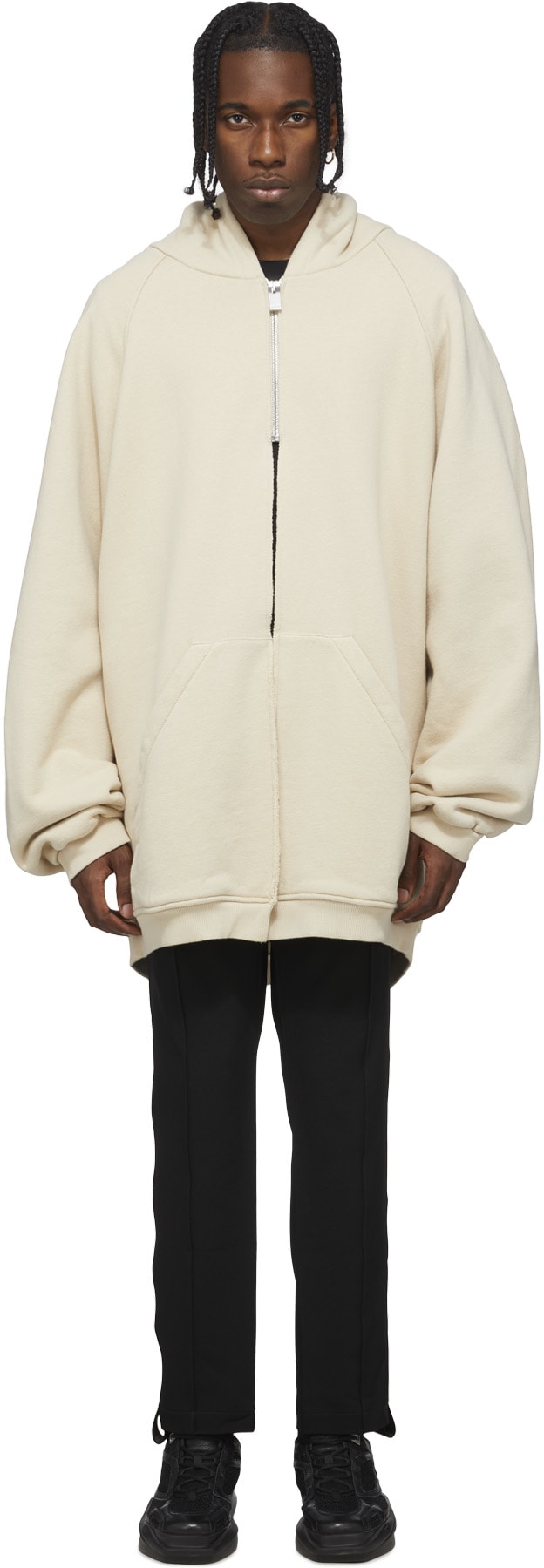 1017 ALYX 9SM: White Raw Cut Hoodie - 1