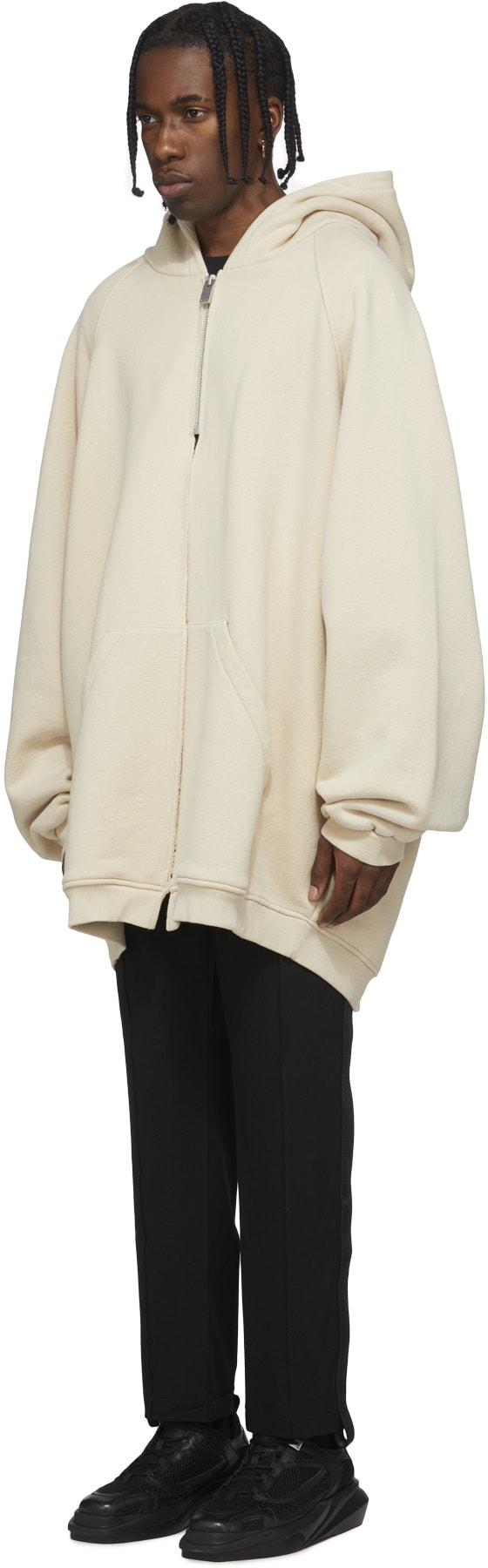 1017 ALYX 9SM: White Raw Cut Hoodie - 2