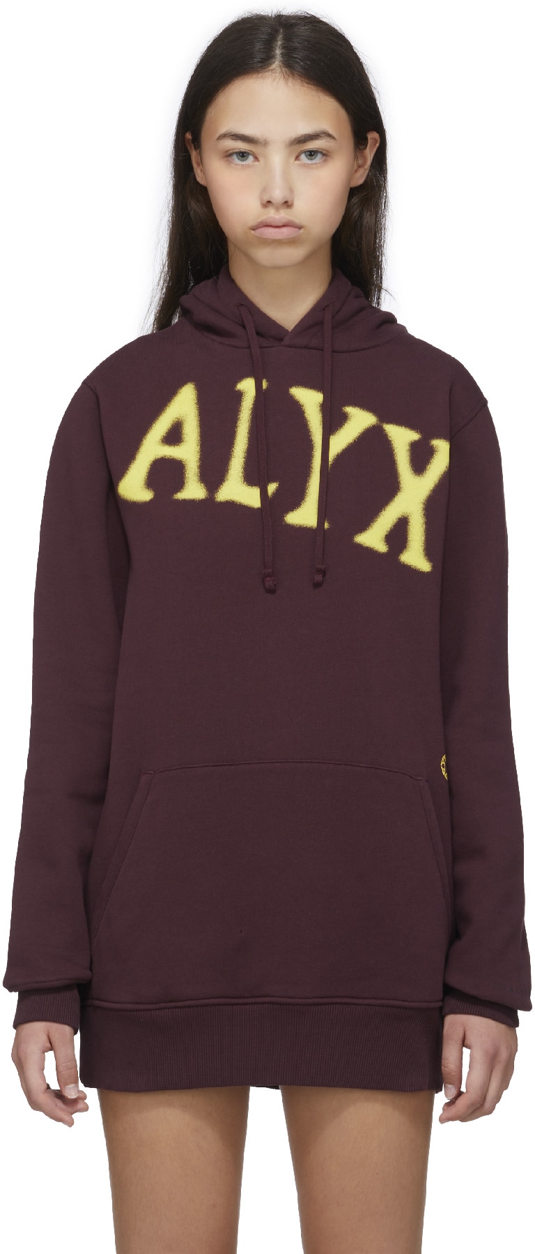 1017 ALYX 9SM: Mauve Pull à Capuche avec Graphique Mauve - 1