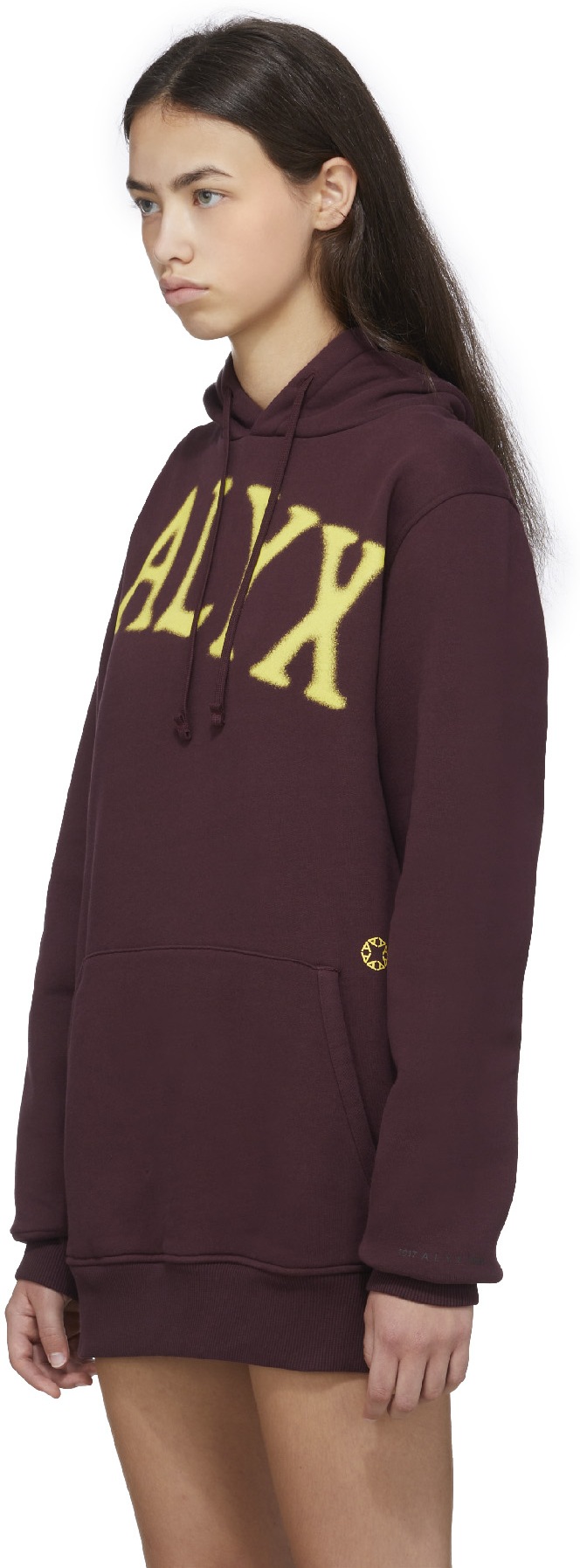 1017 ALYX 9SM: Mauve Pull à Capuche avec Graphique Mauve - 2