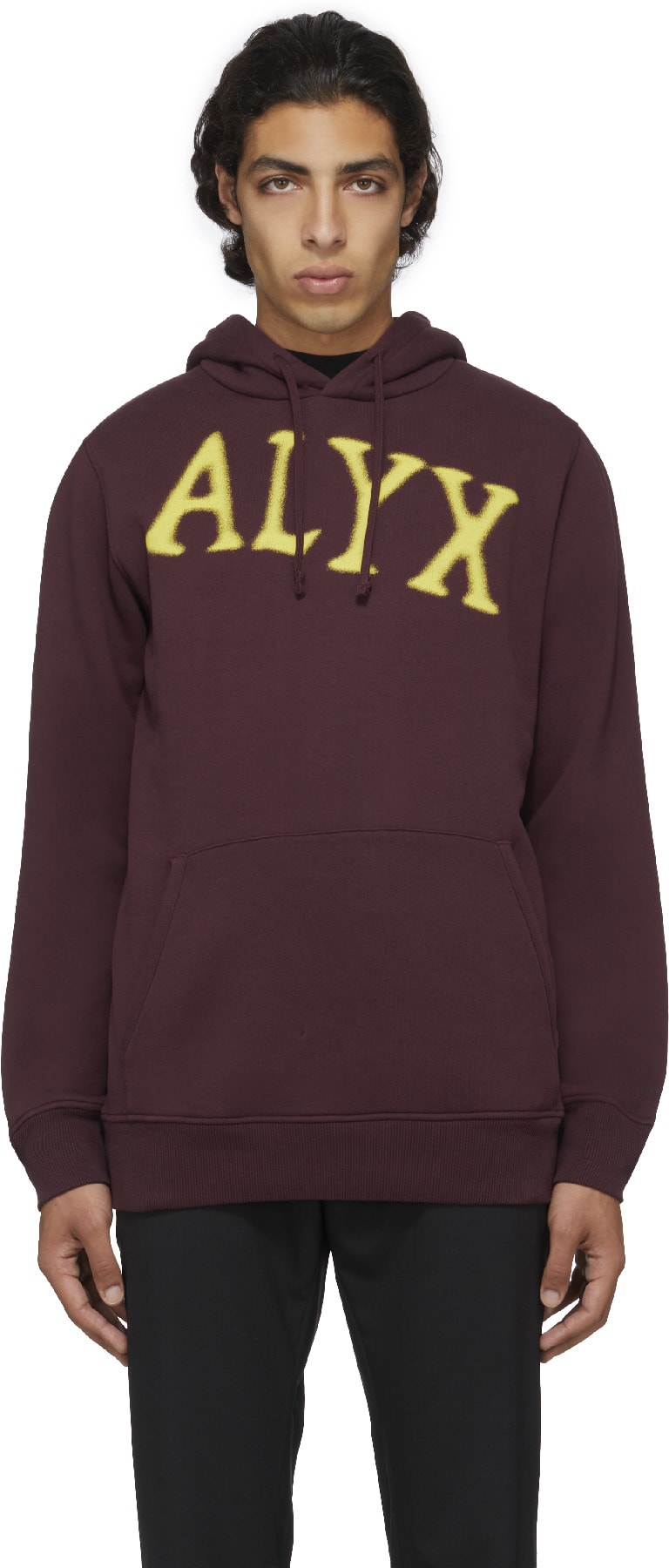 1017 ALYX 9SM: Mauve Pull à Capuche avec Graphique Mauve - 1