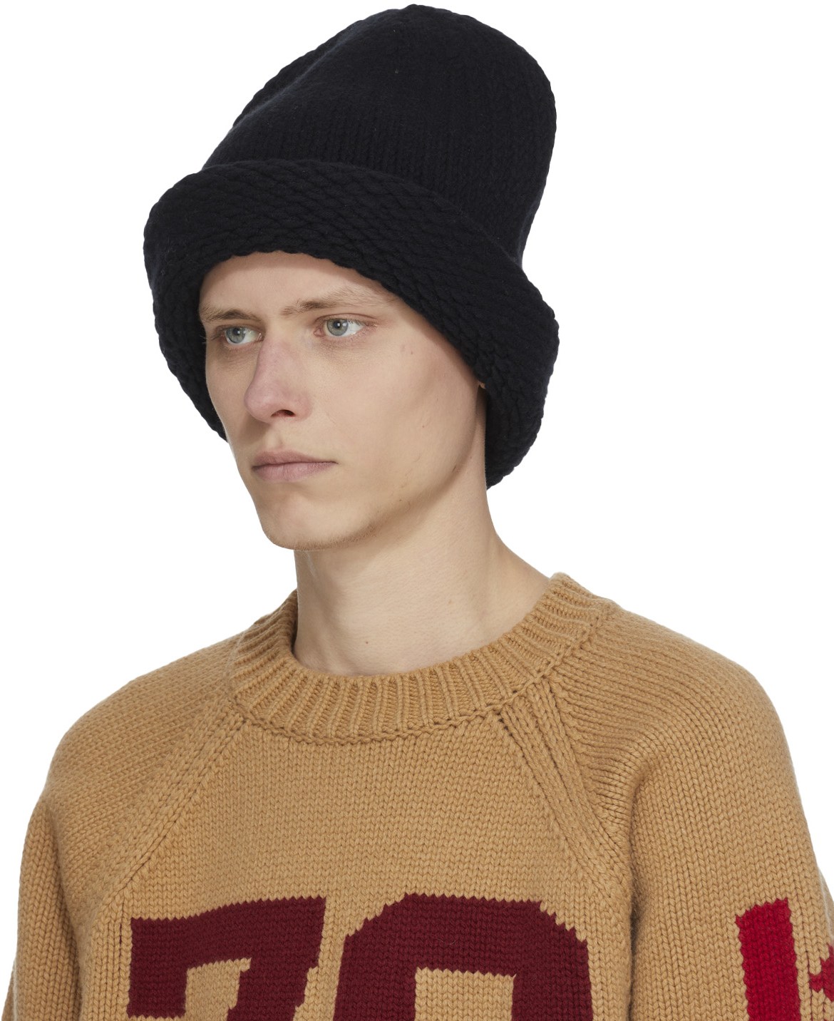 Kenzo: Black Wool Beanie - 2