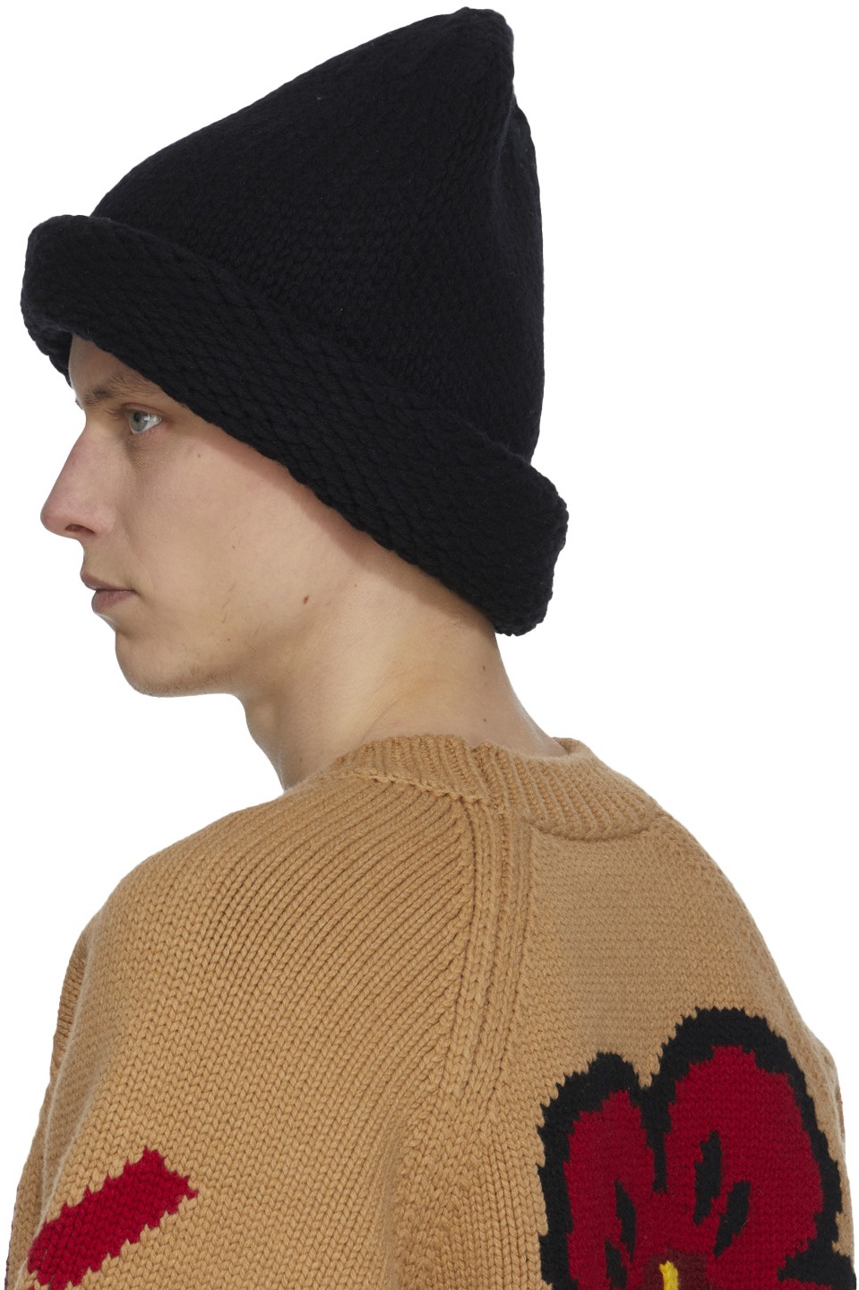 Kenzo: Black Wool Beanie - 3