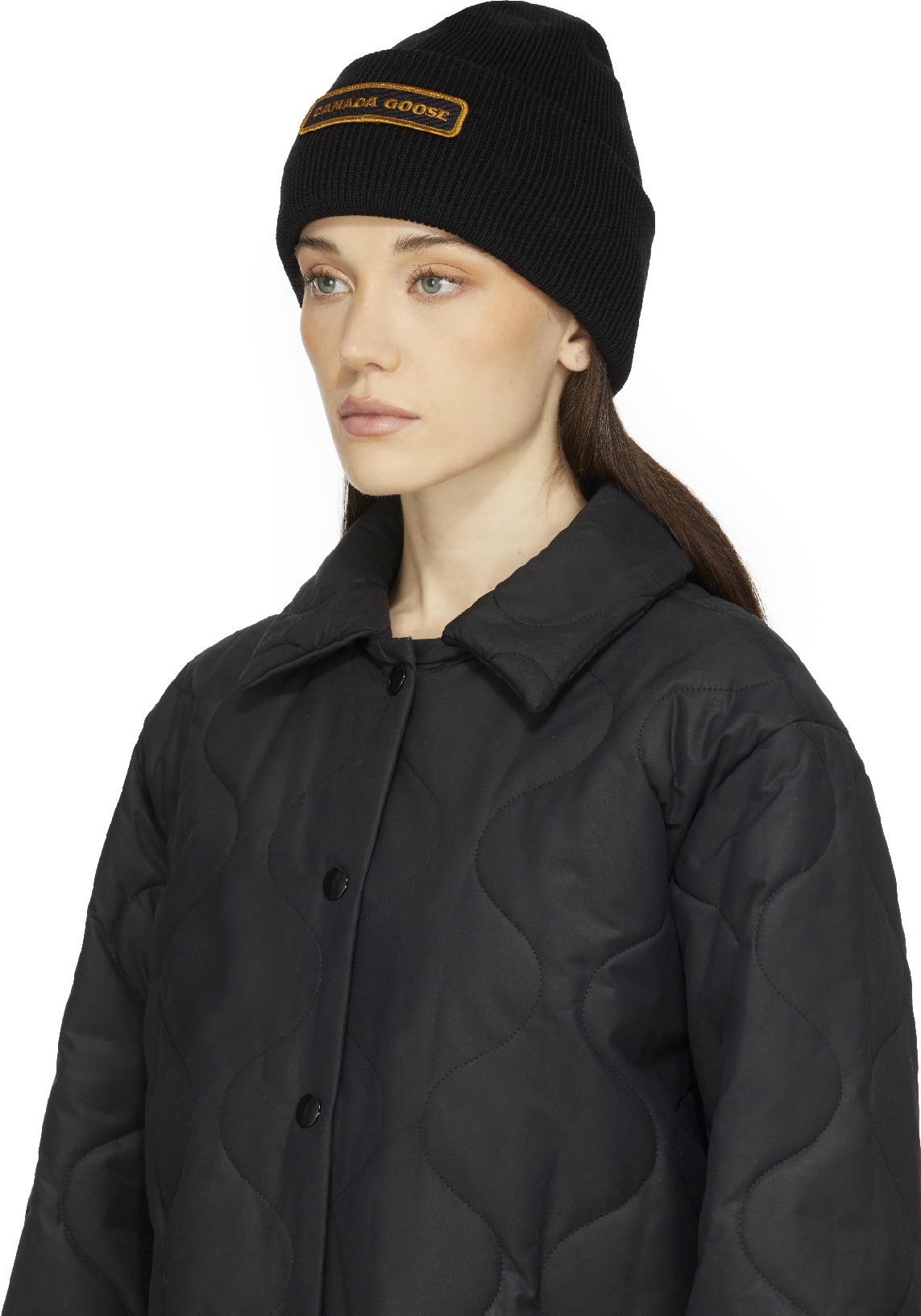 Canada Goose: Black Emblem Toque - 2