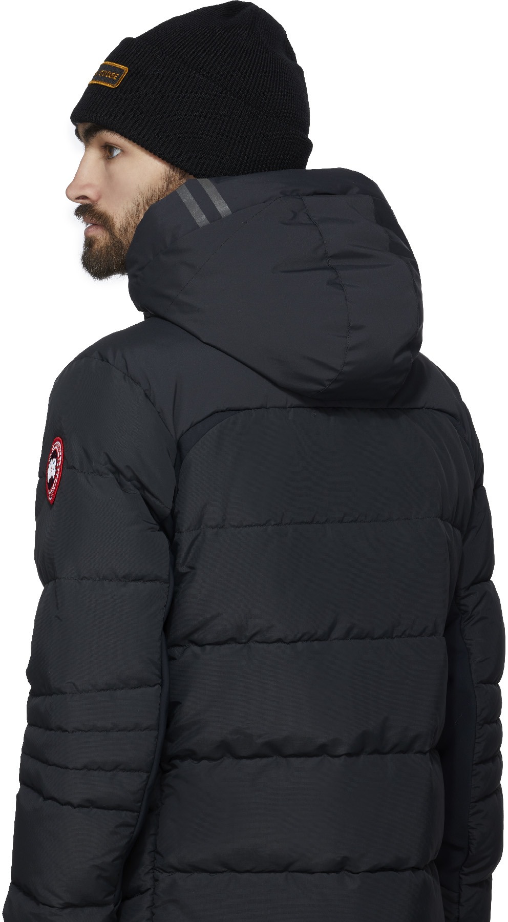 Canada Goose: Noir Toque Emblème Noir - 3