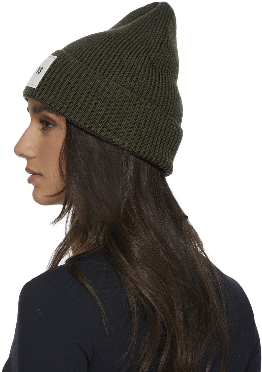 Y-3: Vert Bonnet Classique Vert - 3