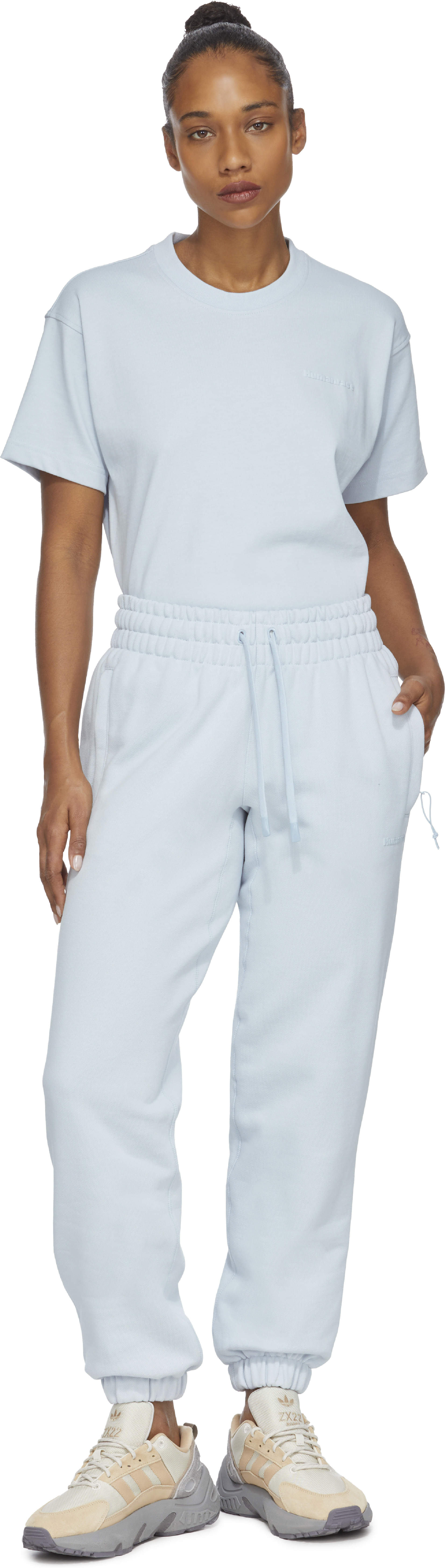 adidas Originals x Pharrell Williams: Blue Pharrell Williams Basics Pant - 4