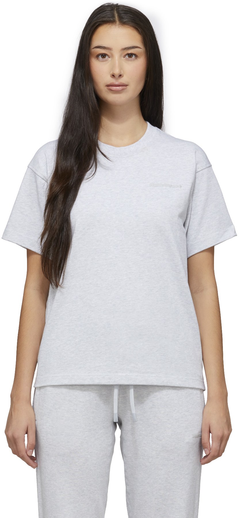 adidas Originals x Pharrell Williams: Grey Pharrell Williams Basics T-Shirt - 1