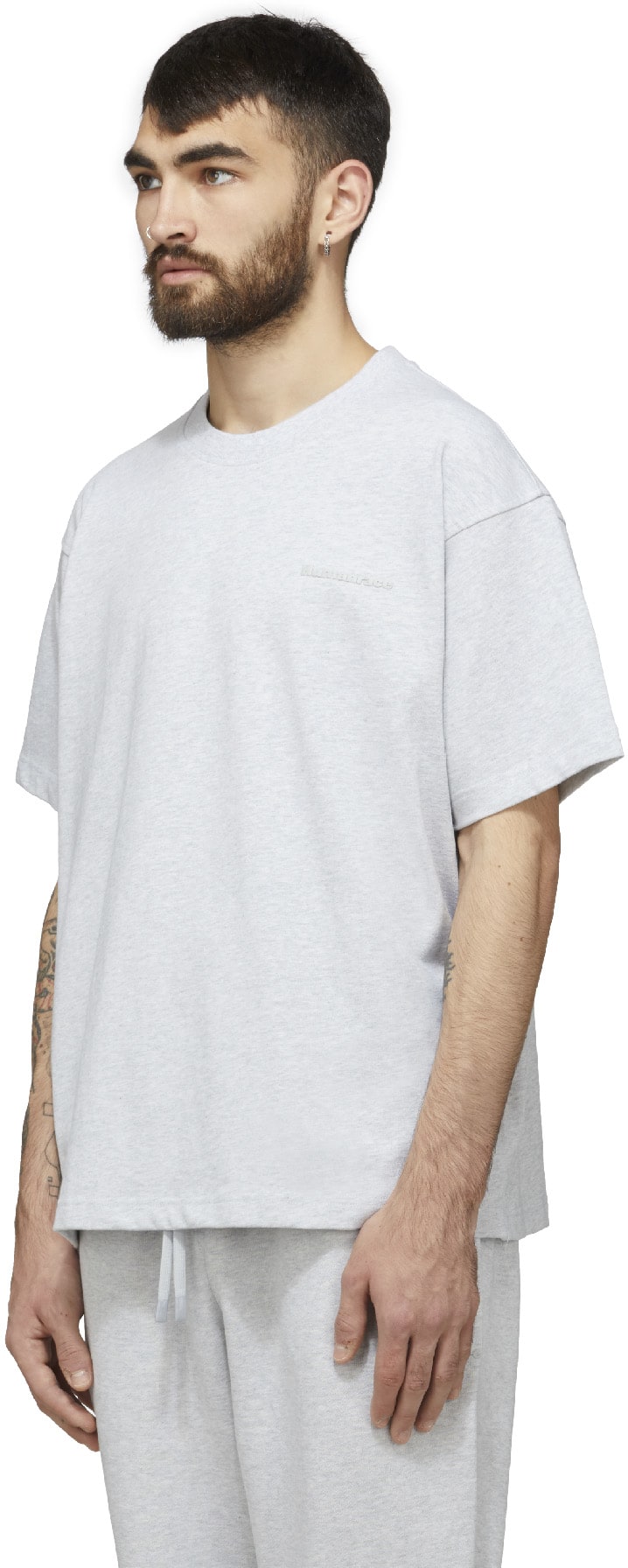 adidas Originals x Pharrell Williams: Grey Pharrell Williams Basics T-Shirt - 3