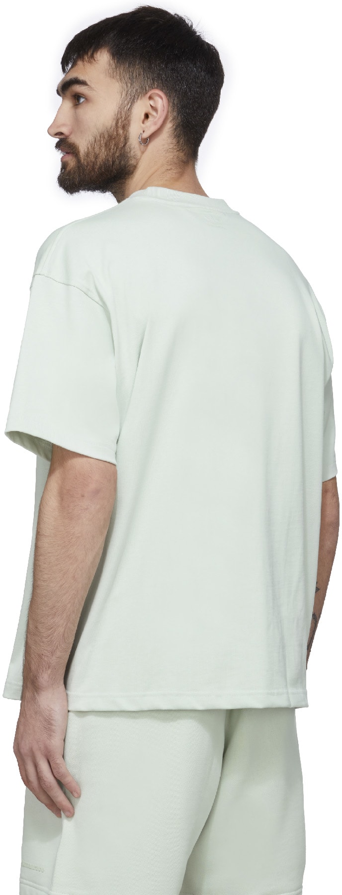 adidas Originals x Pharrell Williams: Green Pharrell Williams Basics T-Shirt - 3