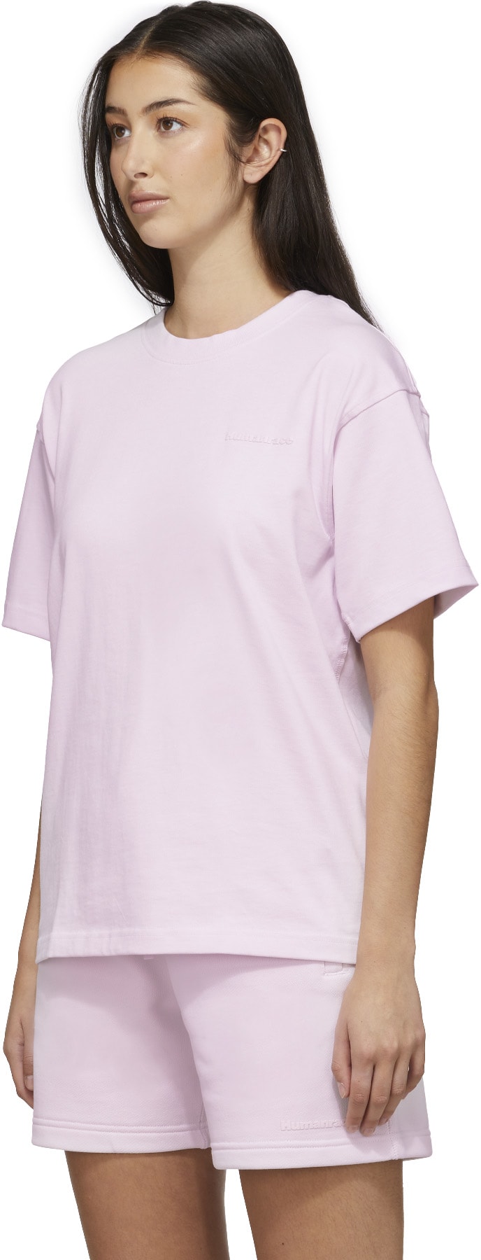 adidas Originals x Pharrell Williams: Pink Pharrell Williams Basics T-Shirt - 2