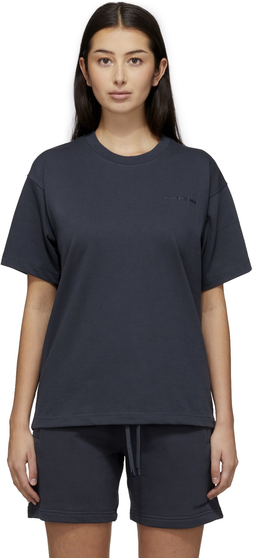 adidas Originals x Pharrell Williams: Grey Pharrell Williams Basics T-Shirt - 1